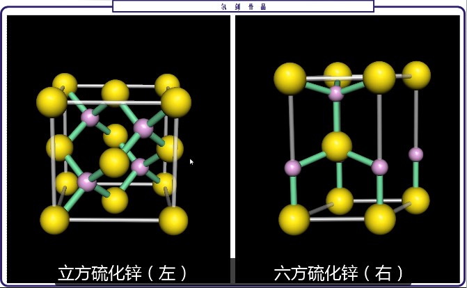 【微课】“硫化锌的结构”学习视频 氢剑